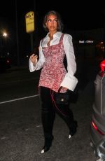 LORI HARVEY Night Out in Los Angeles 08/12/2022
