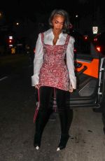 LORI HARVEY Night Out in Los Angeles 08/12/2022