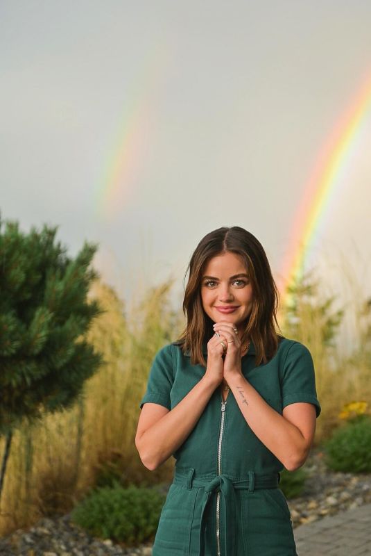 LUCY HALE at a Photoshoot 08/27/2022