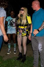 MADONNA Arrives at Discooasis at Wolman Rink in Central Park in New York 08/10/2022
