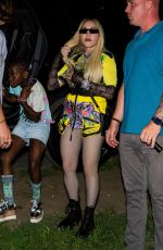 MADONNA Arrives at Discooasis at Wolman Rink in Central Park in New York 08/10/2022