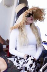 MADONNA at a Boat Trip in Taormina in Sicily 08/21/2022