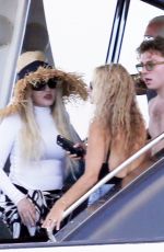 MADONNA at a Boat Trip in Taormina in Sicily 08/21/2022