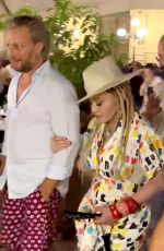 MADONNA Out at Palazzo Beneventano del Bosco in Syracuse in Sicily 08/18/2022