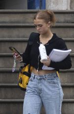 MAISIE SMITH in Ripped Denim Out in London 08/16/2022