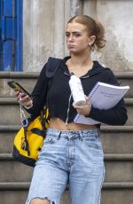 MAISIE SMITH in Ripped Denim Out in London 08/16/2022