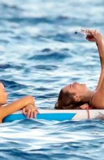 MARGOT ROBBIE, CARA DELEVINGNE, SIENNA MILLER and AVRIL LAVIGNE in Bikinis at a Boat in Formentera 08/11/2022