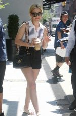MARIA BAKALOVA Out for Frappuccino in New York 08/04/2022