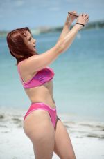 MARIA JADE in Bikini at a Beach in Miami 08/19/2022