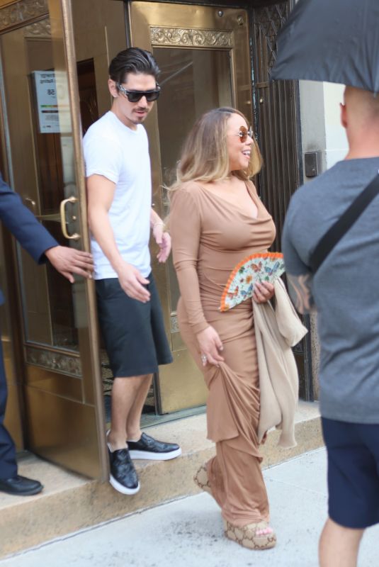 MARIAH CAREY and Bryan Tanaka Out in New York 08/27/2022