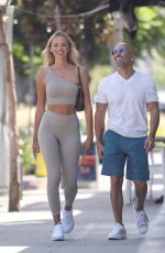 MARIE-LOU and Jason Oppenheim Out for Lunch in West Hollywood 08/01/2022