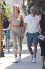MARIE-LOU and Jason Oppenheim Out for Lunch in West Hollywood 08/01/2022