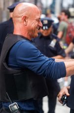 MARISKA HARGITAY on the Set of Law and Order: Special Victims Unit in New York 08/18/2022