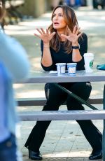 MARISKA HARGITAY on the Set of Law and Order: Special Victims Unit in New York 08/24/2022