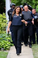 MARISKA HARGITAY on the Set of Law and Order: Special Victims Unit in Queens 08/22/2022