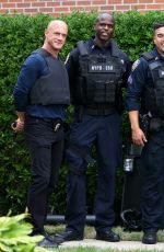 MARISKA HARGITAY on the Set of Law and Order: Special Victims Unit in Queens 08/22/2022