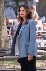 MARISKA HARGITAY on the Set of Law and Prder: Special Victims Unit in New York 08/04/2022