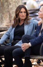 MARISKA HARGITAY on the Set of Law and Prder: Special Victims Unit in New York 08/04/2022