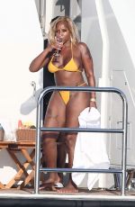 MARY J. BLIGE in Bikini at a Yacht in Porto Cervo 08/02/2022
