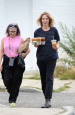 MAYA HAWKE Out with a Friend in Woodstock in New York 08/14/2022