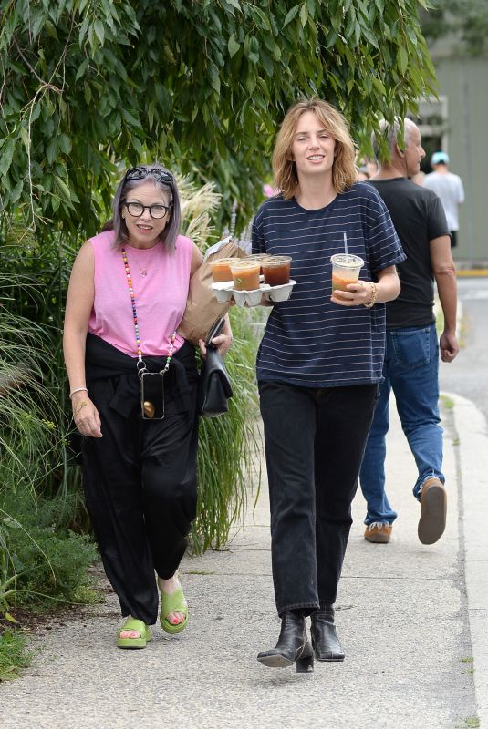 MAYA HAWKE Out with a Friend in Woodstock in New York 08/14/2022