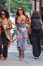 MAYA JAMA Out with Friends at a Restaurant Bar in New York 08/25/2022