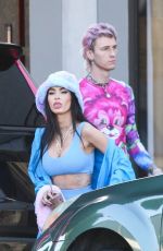 MEGAN FOX and Machine Gun Kelly Out for Lunch in Brentwood 08/17/2022