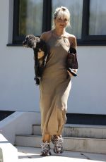 MEGAN MCKENNA Out with Her Dog Daisy in Essex 08/10/2022