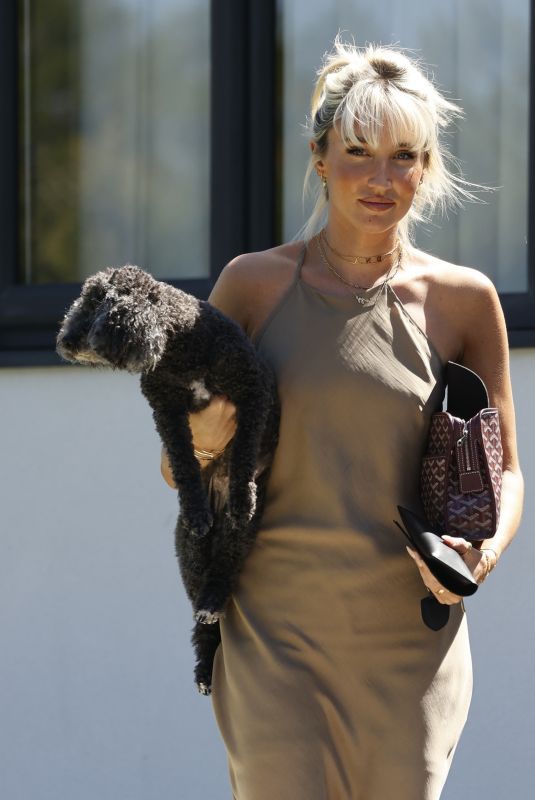 MEGAN MCKENNA Out with Her Dog Daisy in Essex 08/10/2022