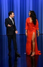 MEGAN THEE STALLION at Tonight Show Starring Jimmy Fallon in New York 08/11/2022