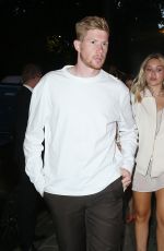 MICHELE LACROIX and Kevin de Bruyne Out for Dinner at Sexy Fish in London 07/31/2022