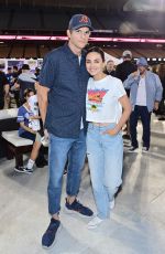 MILA KUNIS and Ashton Kutcher at Ping Pong 4 Purpose at Dodger Stadium in Los Angeles 08/08/2022