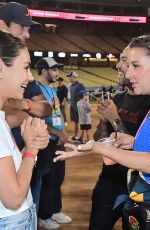 MILA KUNIS and Ashton Kutcher at Ping Pong 4 Purpose at Dodger Stadium in Los Angeles 08/08/2022
