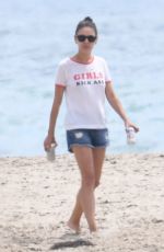 MILA KUNIS Out at a Beach in Santa Barbara 08/11/2022