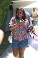 MINDY KALING Arrives at Day of Indulgence Party in Brentwood 08/14/2022