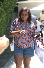 MINDY KALING Arrives at Day of Indulgence Party in Brentwood 08/14/2022