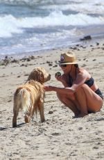 MINNIE DRIVER in Bikini at a Beach in Malibu 08/11/2022