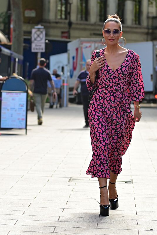 MYLEENE KLASS Arrives at Global Radio in London 08/19/2022