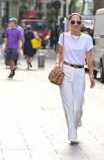 MYLEENE KLASS Arrives at Smooth FM Radio in London 08/09/2022
