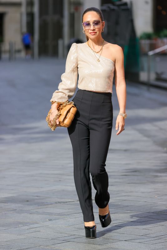 MYLEENE KLASS Leaves Smooth Radio in London 08/21/2022