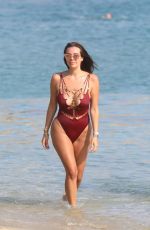 NADINE MIRADA in Swimsuit on the Beach in Mykonos 08/28/2022