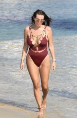 NADINE MIRADA in Swimsuit on the Beach in Mykonos 08/28/2022