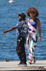 NAOMI ACKIE as Whitney Houston on the Set of I Wanna Dance with Somebody in Los Angeles 08/11/2022