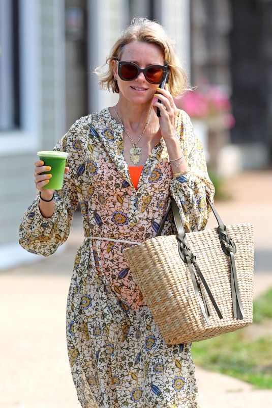 NAOMI WATTS Out for Juice in The Hamptons 08/03/2022