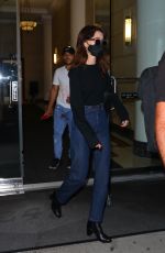 NATALIA DYER Leaves Tonight Show Starring Jimmy Fallon in New York 08/11/2022
