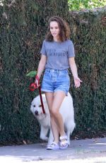 NATALIE PORTMAN Out with Her Dog in Los Feliz 08/29/2022