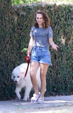 NATALIE PORTMAN Out with Her Dog in Los Feliz 08/29/2022