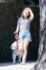 NATALIE PORTMAN Out with Her Dog in Los Feliz 08/29/2022