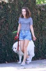 NATALIE PORTMAN Out with Her Dog in Los Feliz 08/29/2022