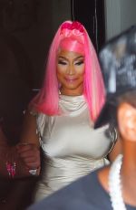 NICKI MINAJ Leaves VMA Afterparty at Moxy Hotel in New York 08/28/2022